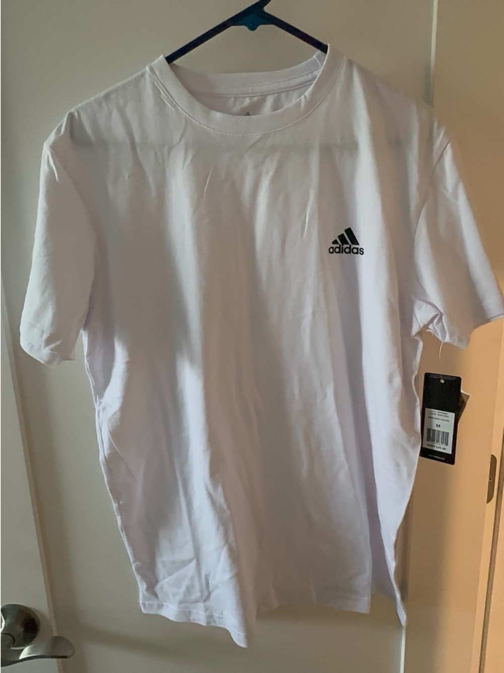 adidas Men’s White Short-Sleeve Logo Tee
